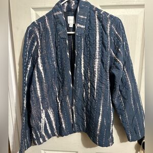 J Jill Blue Quilted Women's Jacket